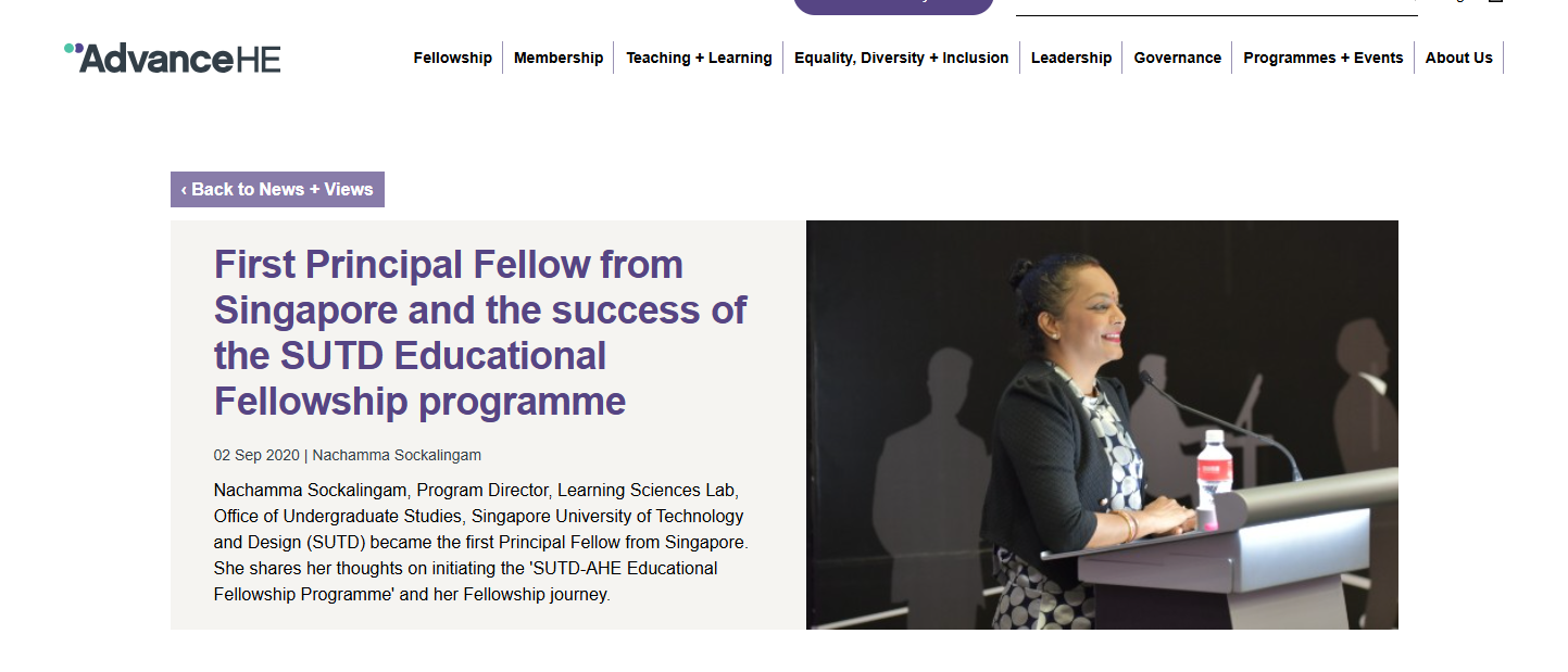 Principal Fellow, Advance Higher Education (UK) — Advance HE