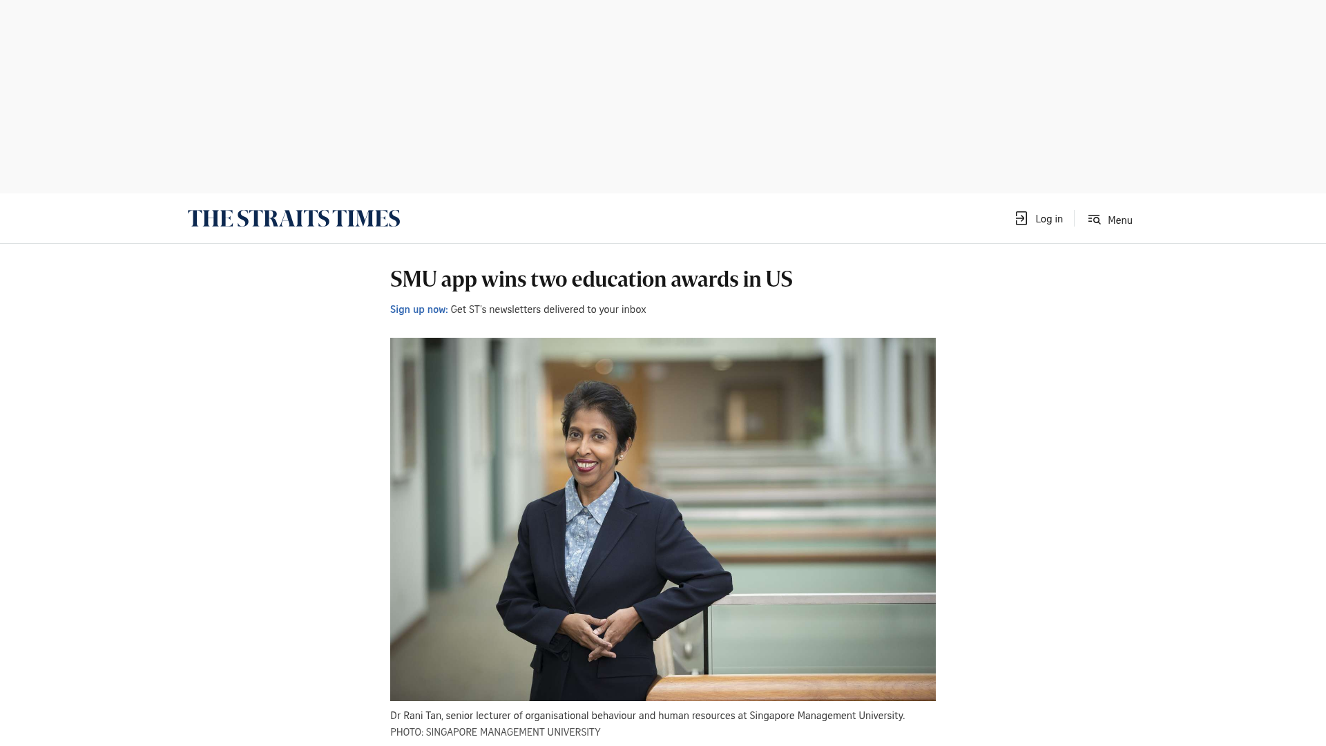 SMU app wins two education awards in US — The Straits Times