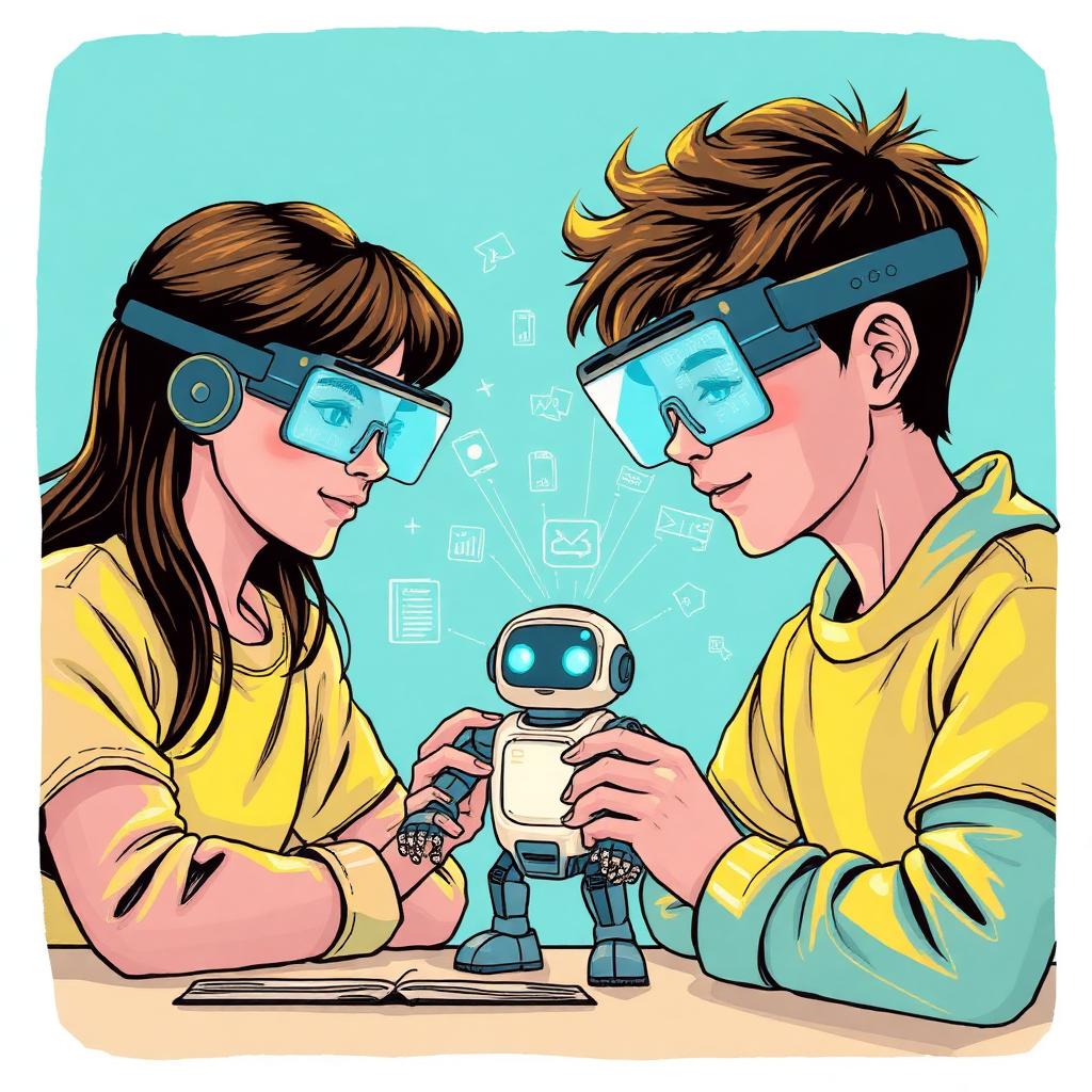 Collaborative AR Robot for Increasing Student Motivation in Learning Computing